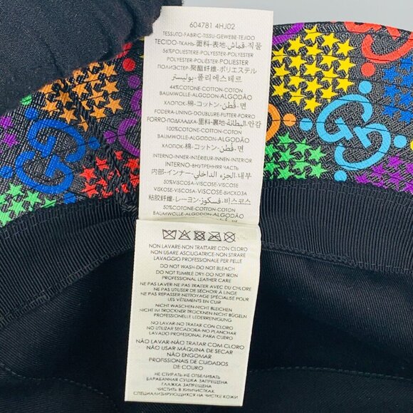 NWT Gucci GG Psychedelic fedora hat size M(58cm) - Picture 14 of 15
